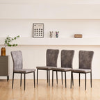 AINPECCA Modern Dining Chairs Set of 4 with Suede High Back