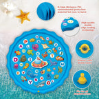 Paochocky Kids Splash Pad Sprinkler Play Mat