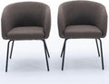 Generic Velvet Dining Chairs (Set of 2) - Light Brown