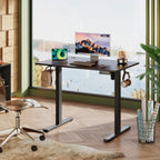DEVAISE 40 Inch Electric Standing Desk with LED Touchscreen