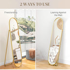 HOMCOM Full Length Leaner Mirror with Support Frame