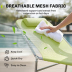 Outsunny Folding Chaise Lounge Pool Chairs with Pillow