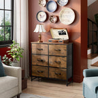 WLIVE 6-Drawer Fabric Dresser with Metal Frame