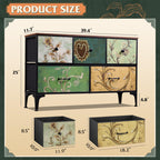 WLIVE 5-Drawer Fabric Dresser with Storage Bins