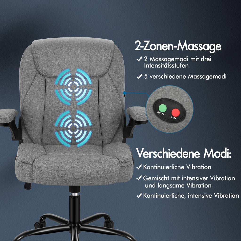 ALFORDSON Ergonomic Executive Office Chair with Massage and Adjustable Height