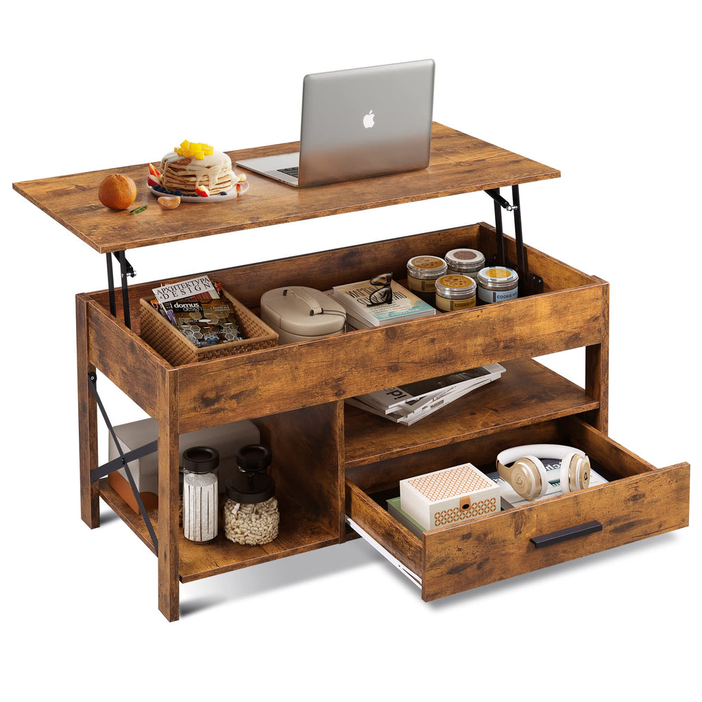 WLIVE Lift Top Coffee Table with Storage