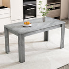 Stylish grey soges dining table with a rectangular shape, perfect for home kitchen use
