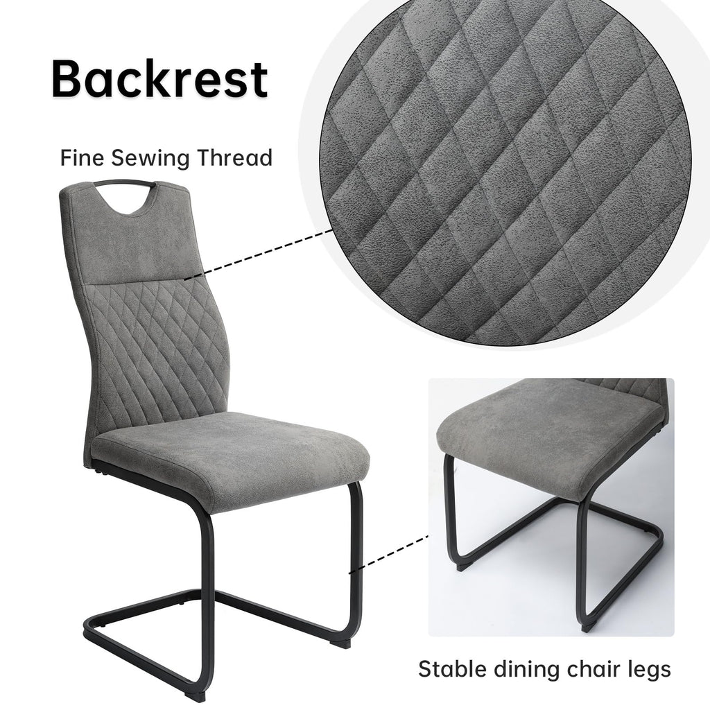 JIEXI Modern High Back Dining Chair Set of 2