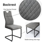 JIEXI Modern High Back Dining Chair Set of 2