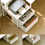 ODK L-Shaped Corner Desk with Storage and Drawers