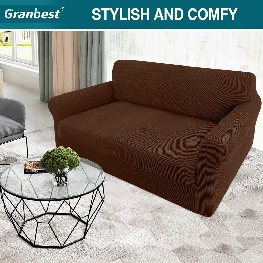 Granbest 2 Seater Sofa Cover - Chocolate