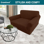 Granbest High Stretch Armchair Covers Super Soft Chair Covers for Living Room
