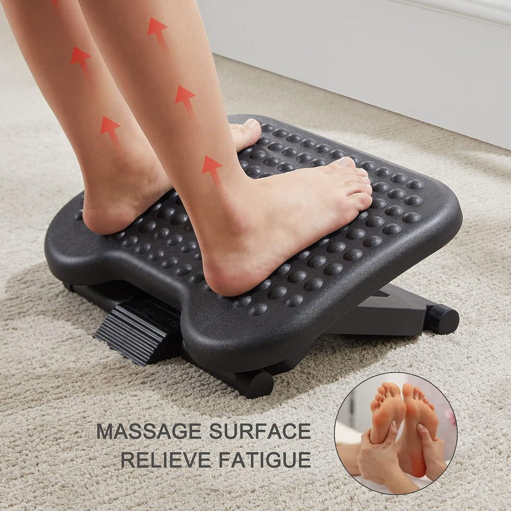 HUANUO Adjustable Footrest for Office Comfort