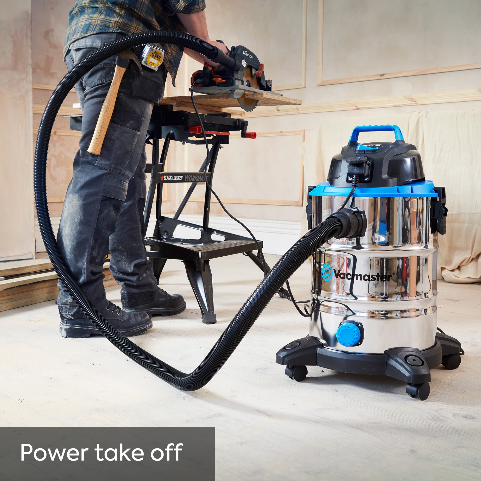 Vacmaster Power 30 PTO Wet & Dry Cleaner