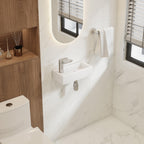 Eridanus Modern Rectangular Ceramic Bathroom Sink