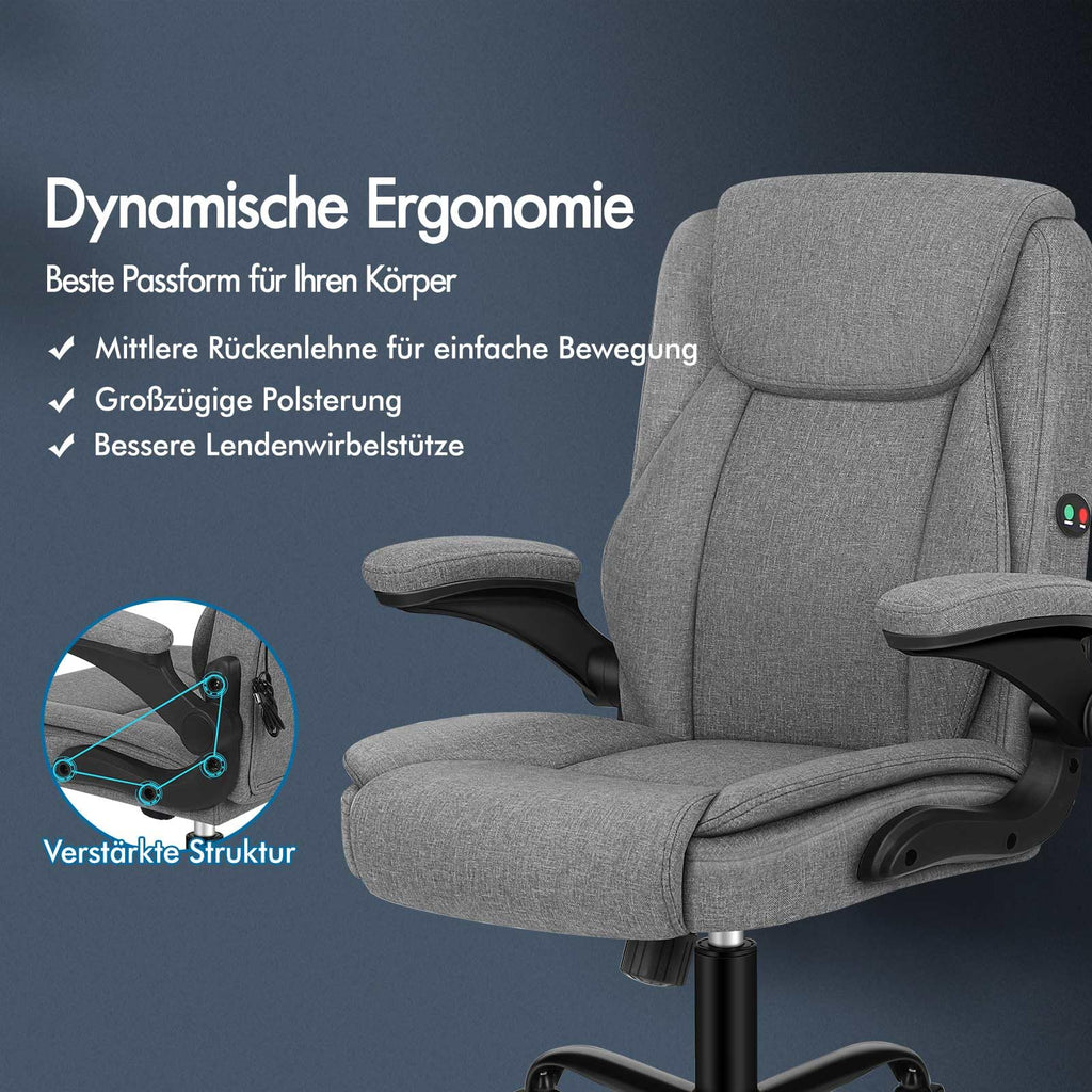 ALFORDSON Ergonomic Executive Office Chair with Massage and Adjustable Height