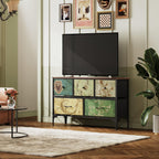 WLIVE 5-Drawer Fabric Dresser with Storage Bins