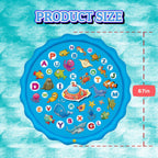 Paochocky Kids Splash Pad Sprinkler Play Mat
