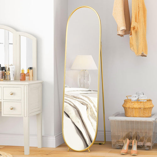 HOMCOM Full Length Leaner Mirror with Support Frame