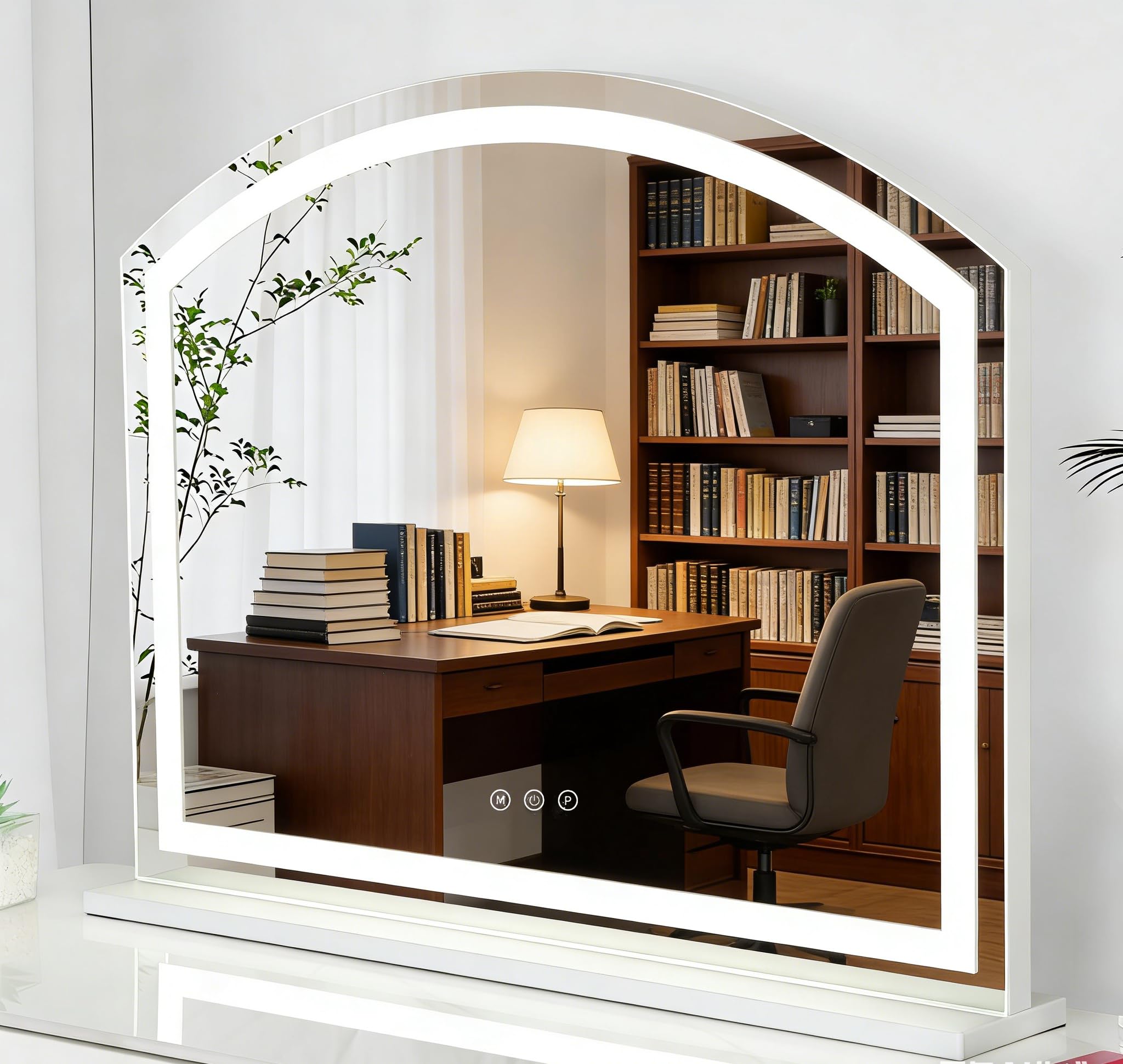 JAMK Vanity Mirror with LED Lights and 10X Magnification