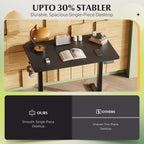 DEVAISE 40 Inch Electric Standing Desk with LED Touchscreen