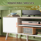 WLIVE Mid-Century Modern TV Stand for 65-70 Inch TVs