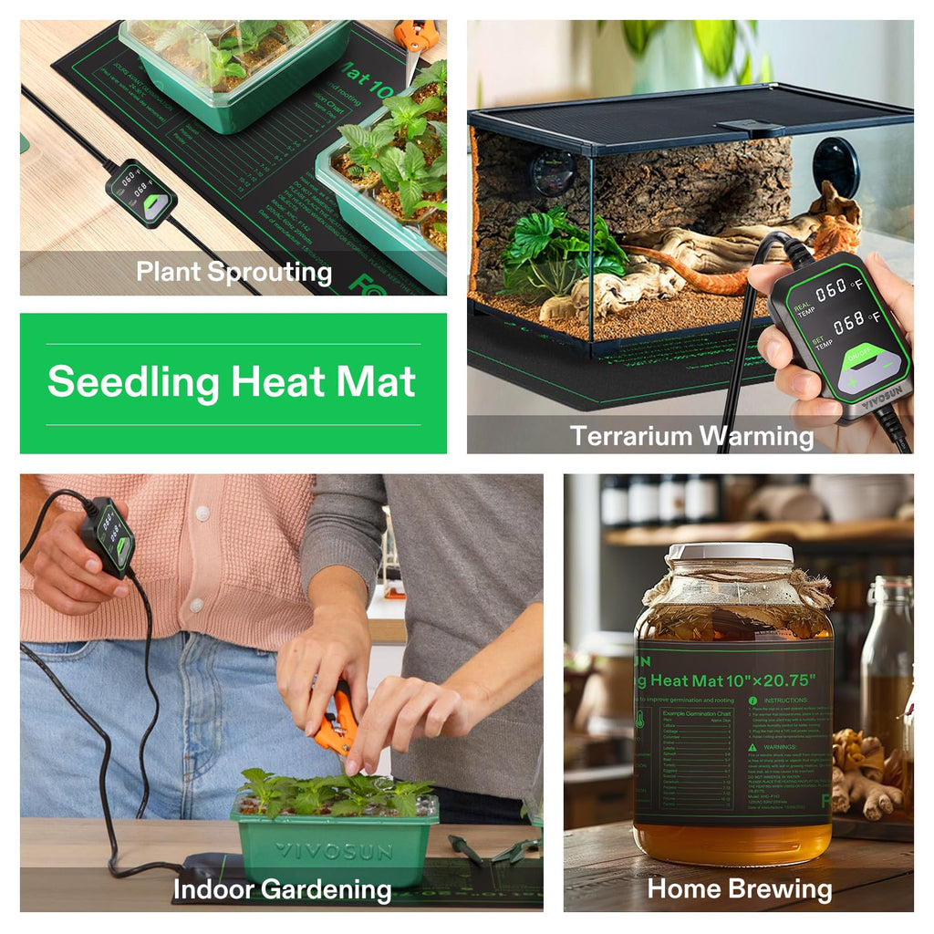 VIVOSUN Seedling Heat Mat with Temperature Controller