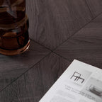 HJhomeheart Round Dining Table with Cross-shaped Base
