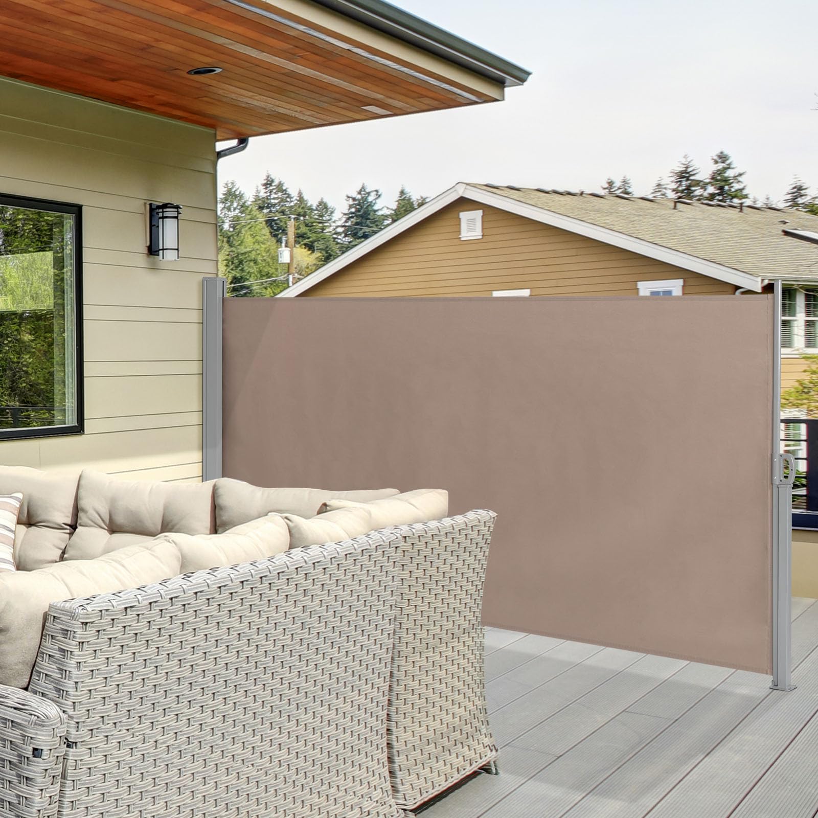 Vasitelan Retractable Side Awning with Aluminum Frame