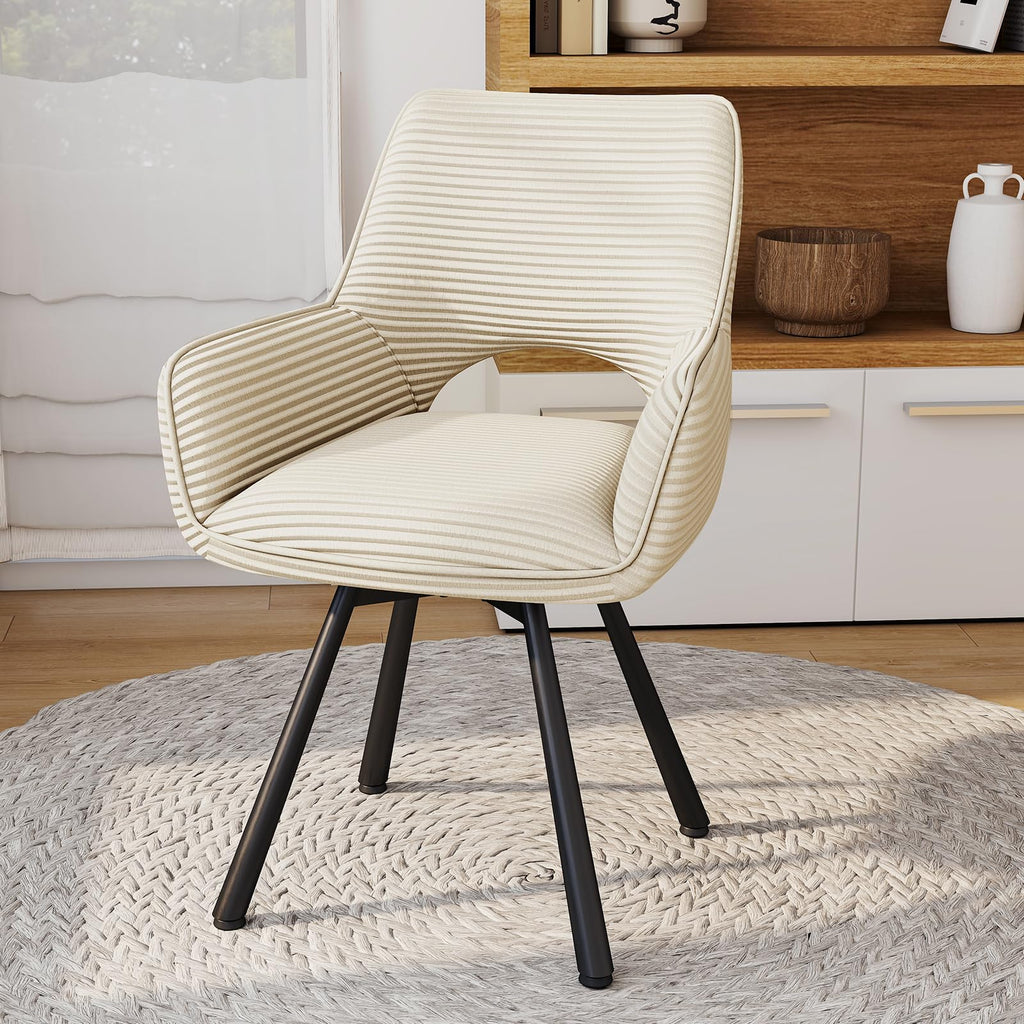 WAFTING Rotatable Velvet Dining Room Chairs Set of 2