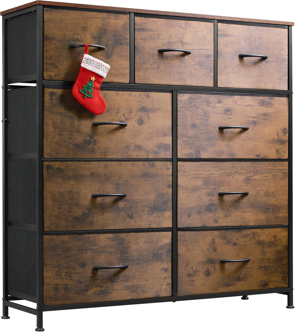 WLIVE 9-Drawer Dresser - White