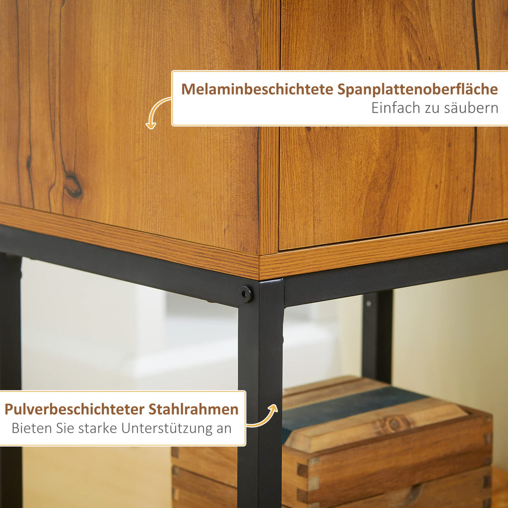 HOMCOM Modern Console Table with Cupboard