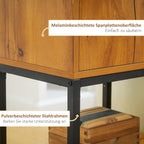 HOMCOM Modern Console Table with Cupboard