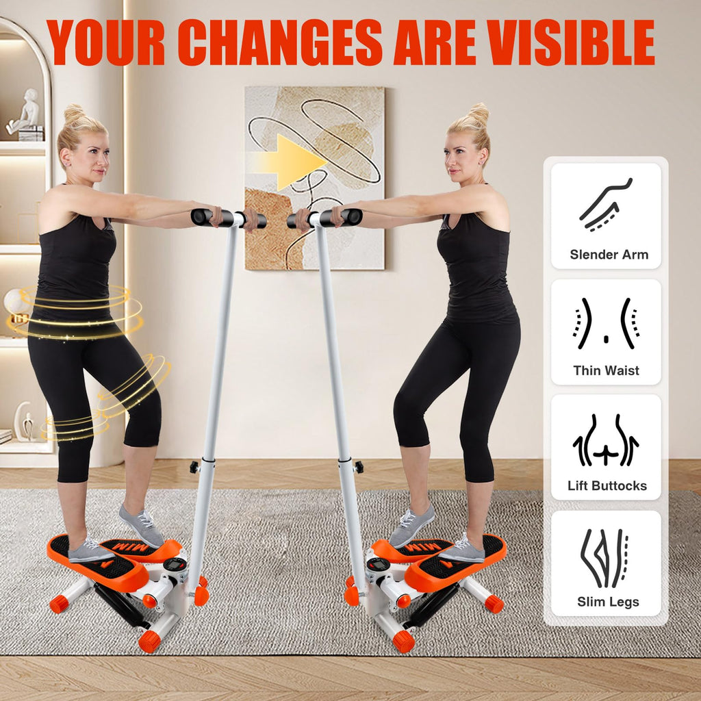 ZEMBSOYA 2 in 1 Stepper with Stand and Elastic Cord