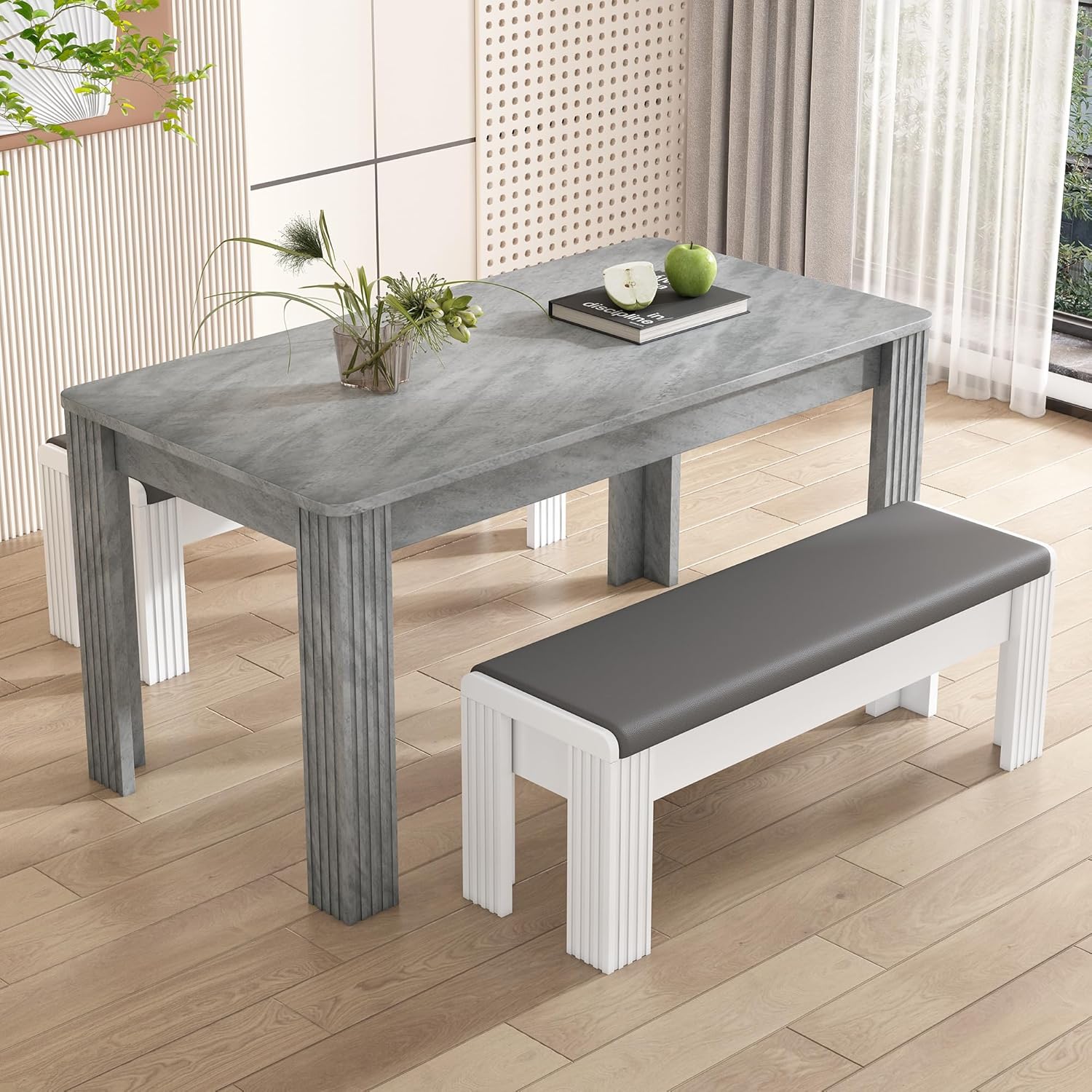 Soges 46-Inch Rectangle Dining Table Kitchen Island