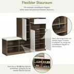 Multifunctional Shoe Rack with Padded Seat