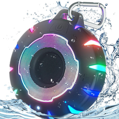 HEYSONG Waterproof Shower Bluetooth Speaker, Durable Portable Speaker with HD Sound, Wireless Outdoor Speaker for Pool, Beach, Kayaking, Great Gift for All Ages