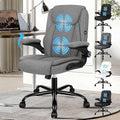 ALFORDSON Ergonomic Office Chair with Massage - PU leather/linen