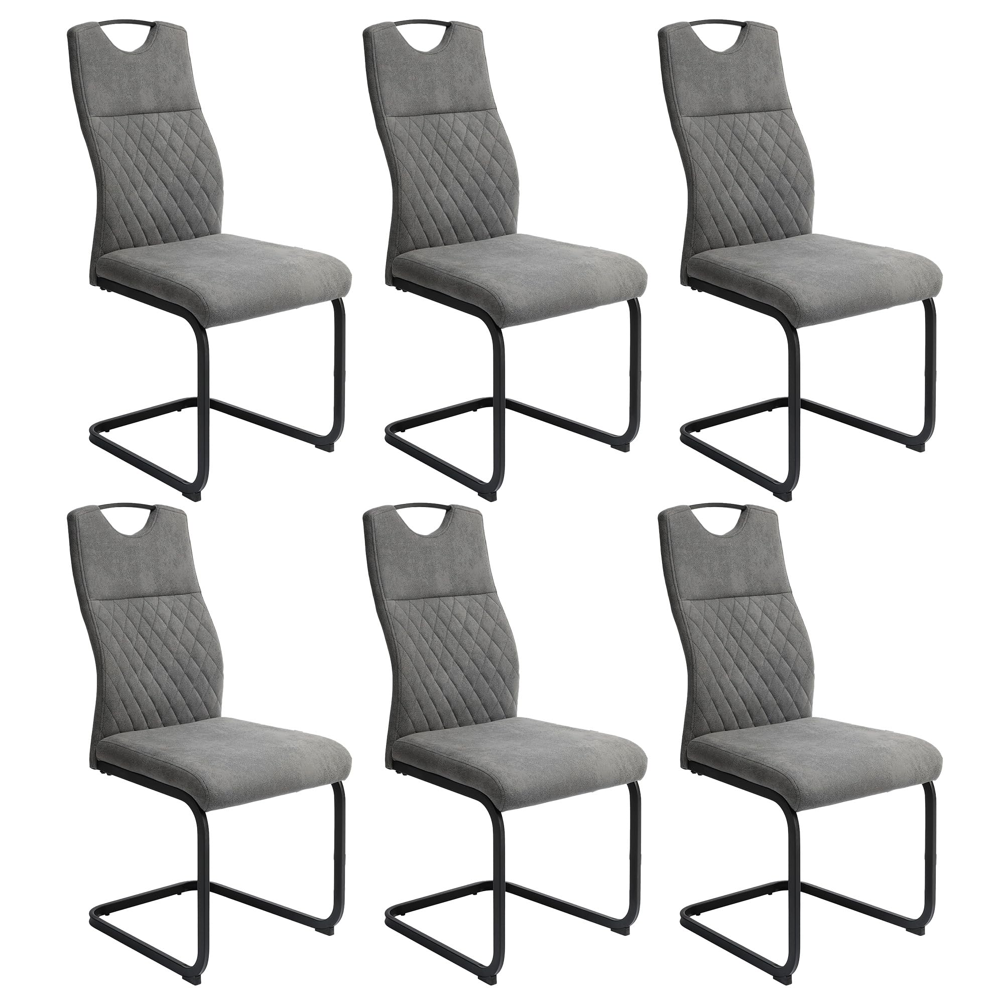 JIEXI Modern High Back Dining Chair Set of 2
