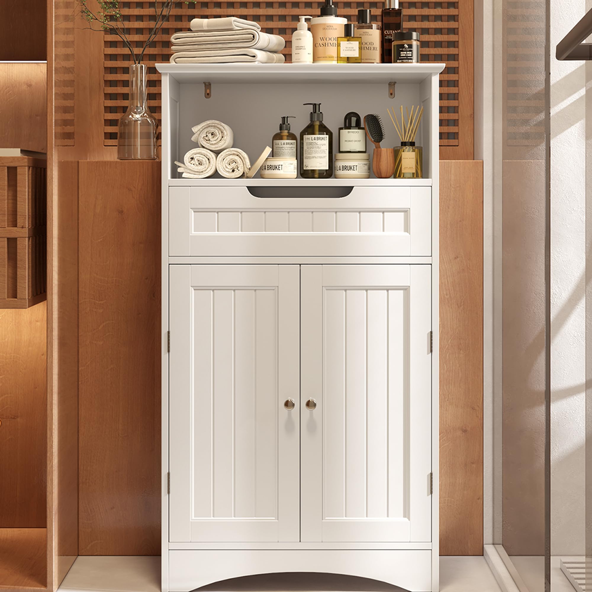 Bealife Bathroom Cabinet with Large Drawer and 2 Doors