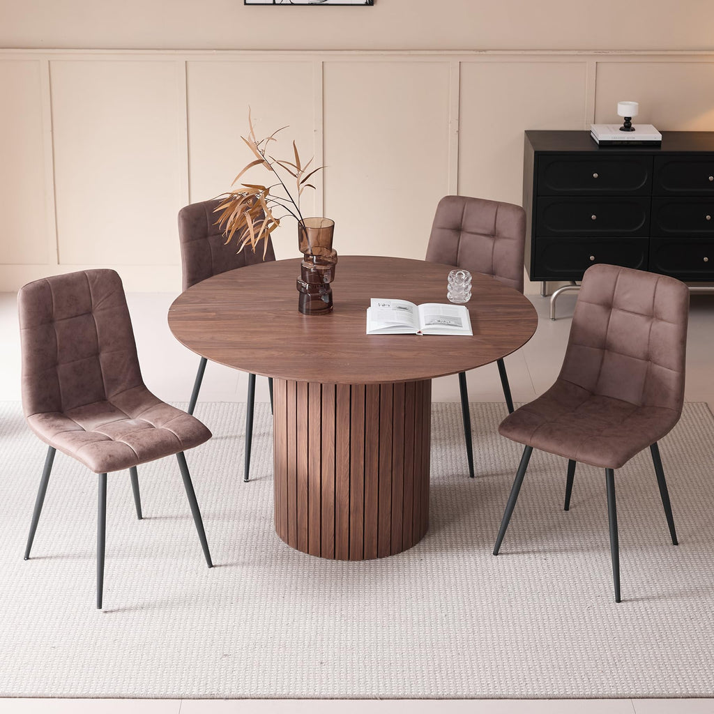 GrandCA HOME Modern Industrial Round Dining Table