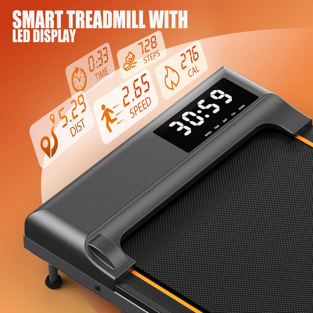 MettleMatic TW1 Walking Pad Treadmill with Incline and Remote