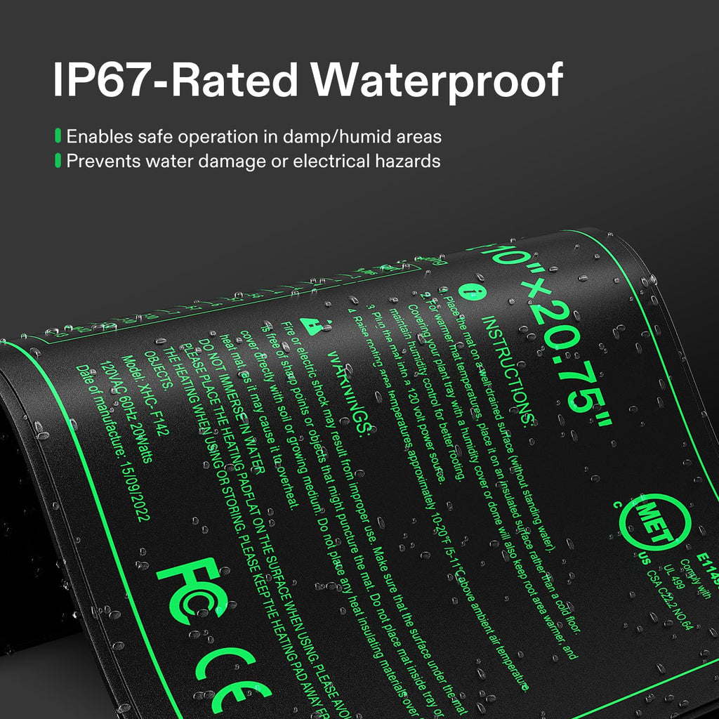 VIVOSUN Seedling Heat Mat with Temperature Controller