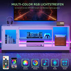 YITAHOME LED TV Cabinet with RGB Lights