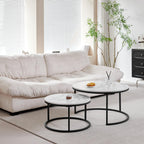 GrandCA HOME Stackable Round Coffee Tables Set