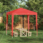 vidaXL Red PE and Steel Outdoor Party Tent