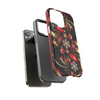 Christmas Red and Gold Phone Case - Tough Cases for Holiday Cheer
