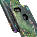 Whimsical Phone Case with Nature and Dog Artwork