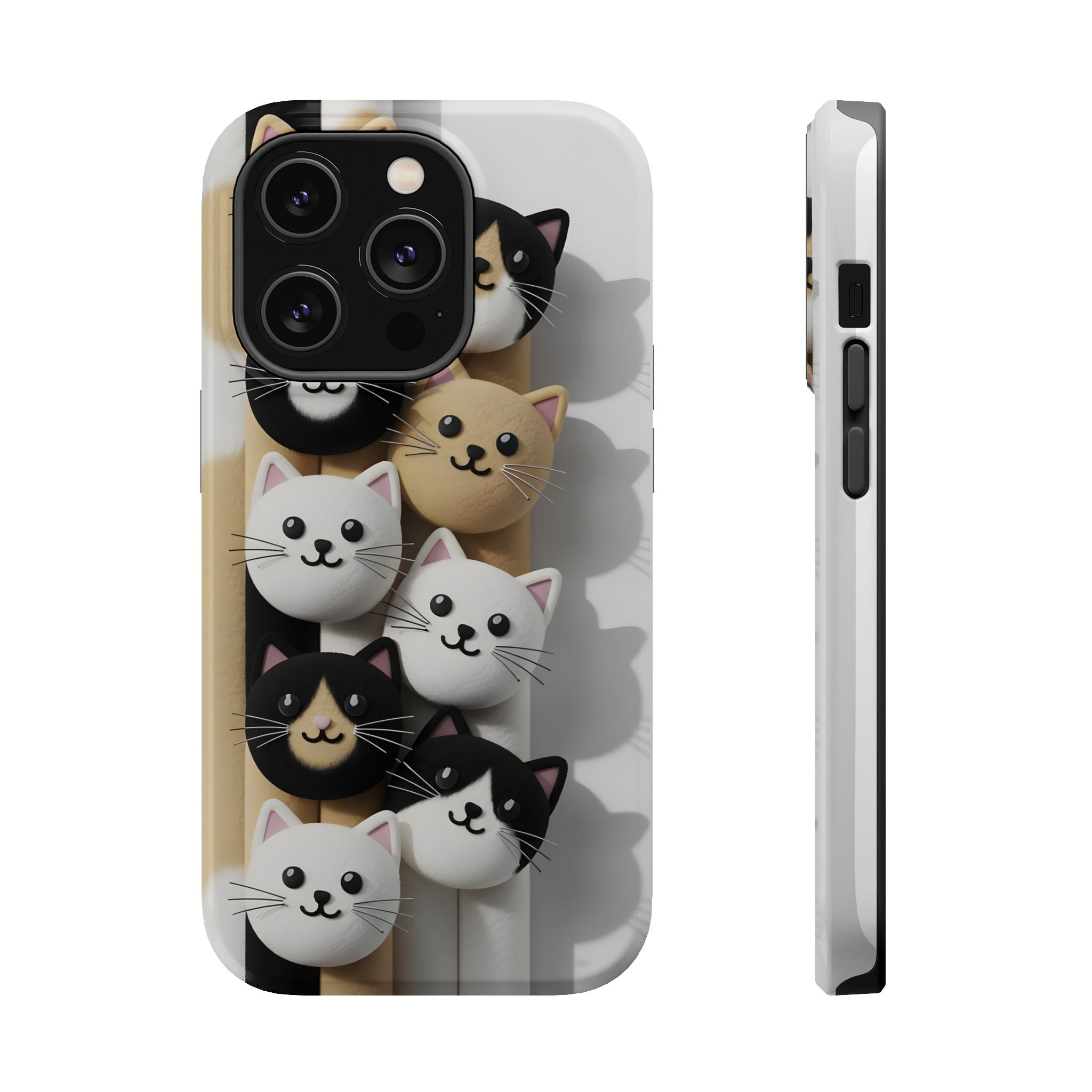 Cat-Themed Magnetic Impact-Resistant Phone Cases
