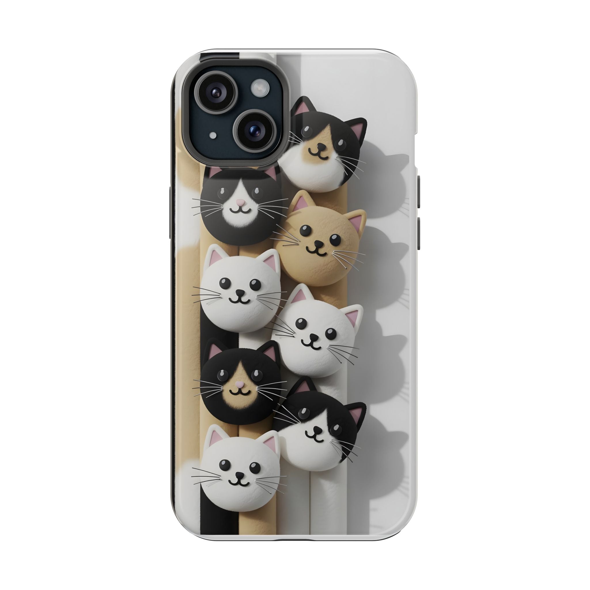 Cat-Themed Magnetic Impact-Resistant Phone Cases